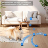 Smart Interactive Dog Toy Ball, Active Rolling Wicked Ball with Automatic Bouncing and Rotating for Puppy/Small Dogs Durable, Chewable, USB Recharger and Fun Gift Toy to Dog 2.2inch