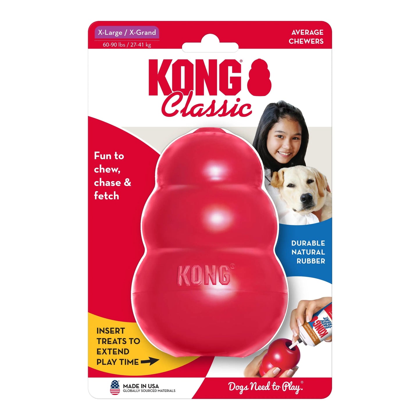 ® Classic Stuffed Dog Chew Toy, XL