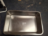 Open Box Kirecoo Stainless Steel Cat Litter Box XL- Metal High Sided Cat Pan, Large Stainless Steel Box, Indoor Litter Tray, Non Stick, No Smell, Easy