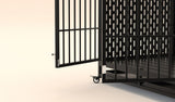 Heavy Duty Dog Crate Furniture Table 33 Inch Brown for Stylish Pet Housing