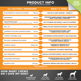10 in 1 Multivitamin Chews for Dogs (Peanut Butter & Pumpkin Flavor)