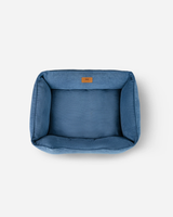 Chester & Lee | Fancy Corduroy Sleeper Dog Bed Blue