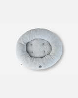 Chester & Lee | Furry Gray Donut Dog Bed