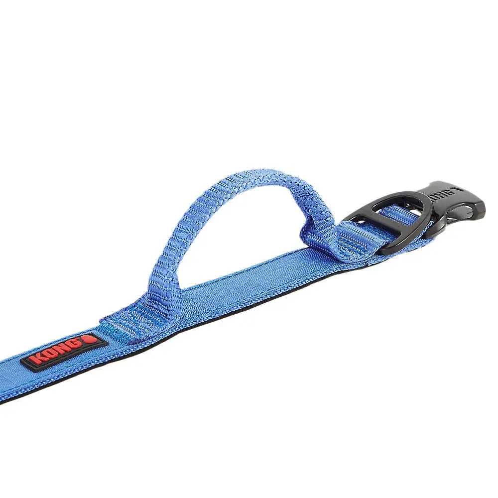 Kong Large Blue Ultra Durable Padded Comfort Handle Dog Collar Adjustable