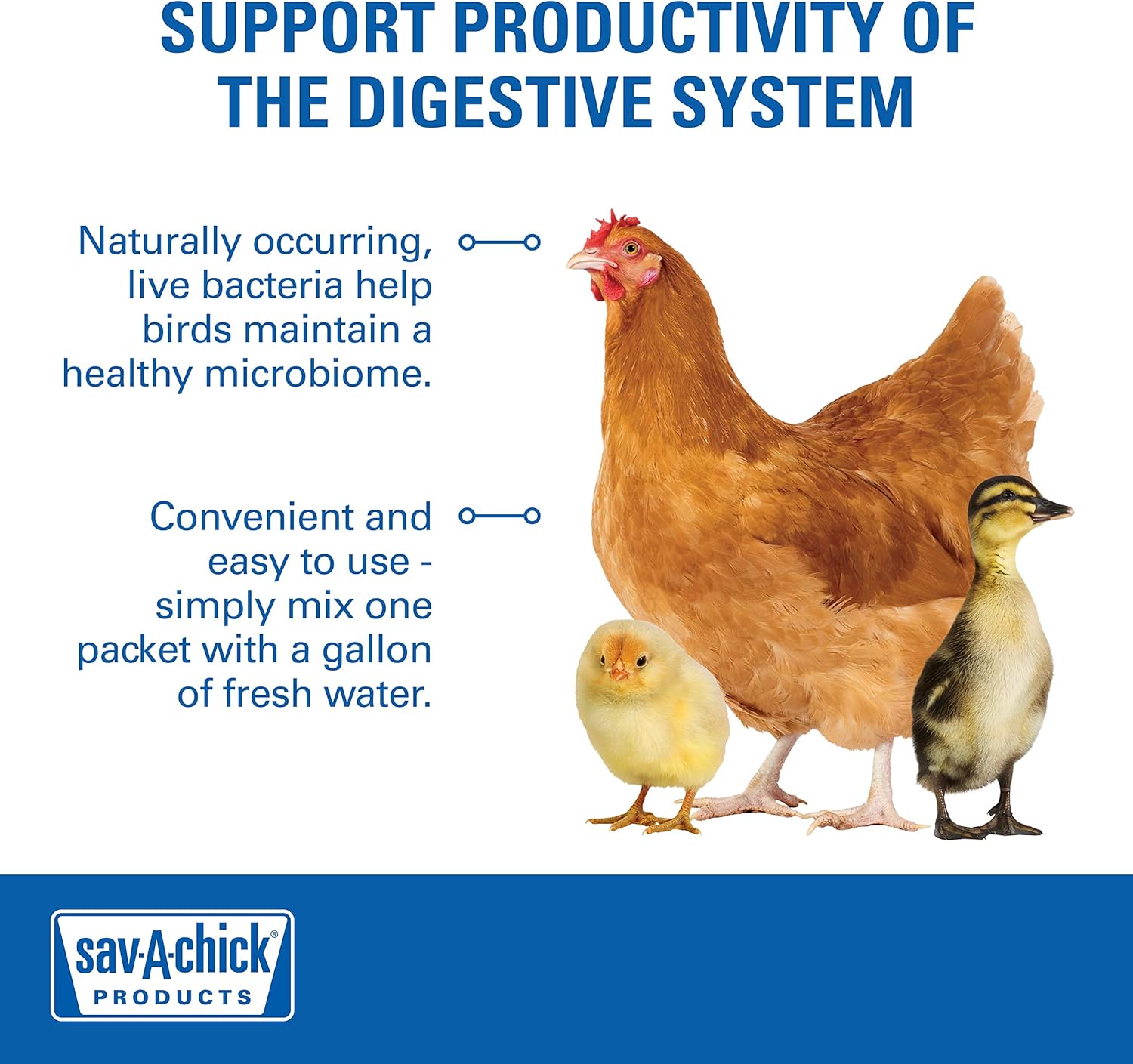 Sav-A-Chick 18PK Bundle Electrolyte Vitamin & Probiotic Poultry Health Packets