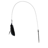 Interactive Cat Teaser Stick with Natural Feathers & Suction Cup