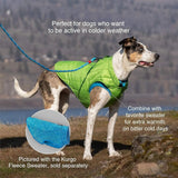 Loft Jacket, Reversible Dog Coat, Dog Coat for Cold Weather, Water-Resistant Dog Jacket with Reflective Trim, Black/Yellow, Medium