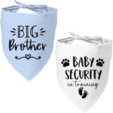 2 Pack Dog Pregnancy Announcement Bandanas Blue Pink Gender Reveal