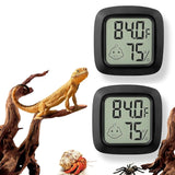 2 Pack Reptile Thermometer Hygrometer Digital Tank Gauge Accurate