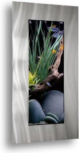 2.0 Wall Mounted Aquarium - Verticali Silver Stainless Steel