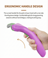CalmCare Dematting Rake with One-Click Fur Release by Dr. Milou