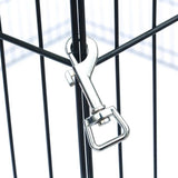 24" Tall Wire Fence 8 Panel Pet Folding Metal Play Pen