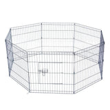 24" Tall Wire Fence 8 Panel Pet Folding Metal Play Pen