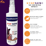 PiccardNaturePets Stop Now! No Chewing Pet Training Spray 8 oz. + FREE Glow in the Dark Bandana!