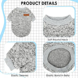 3-Pack Small Dog Sweaters Winter Fleece XS–XL Soft Stretch Pet Apparel