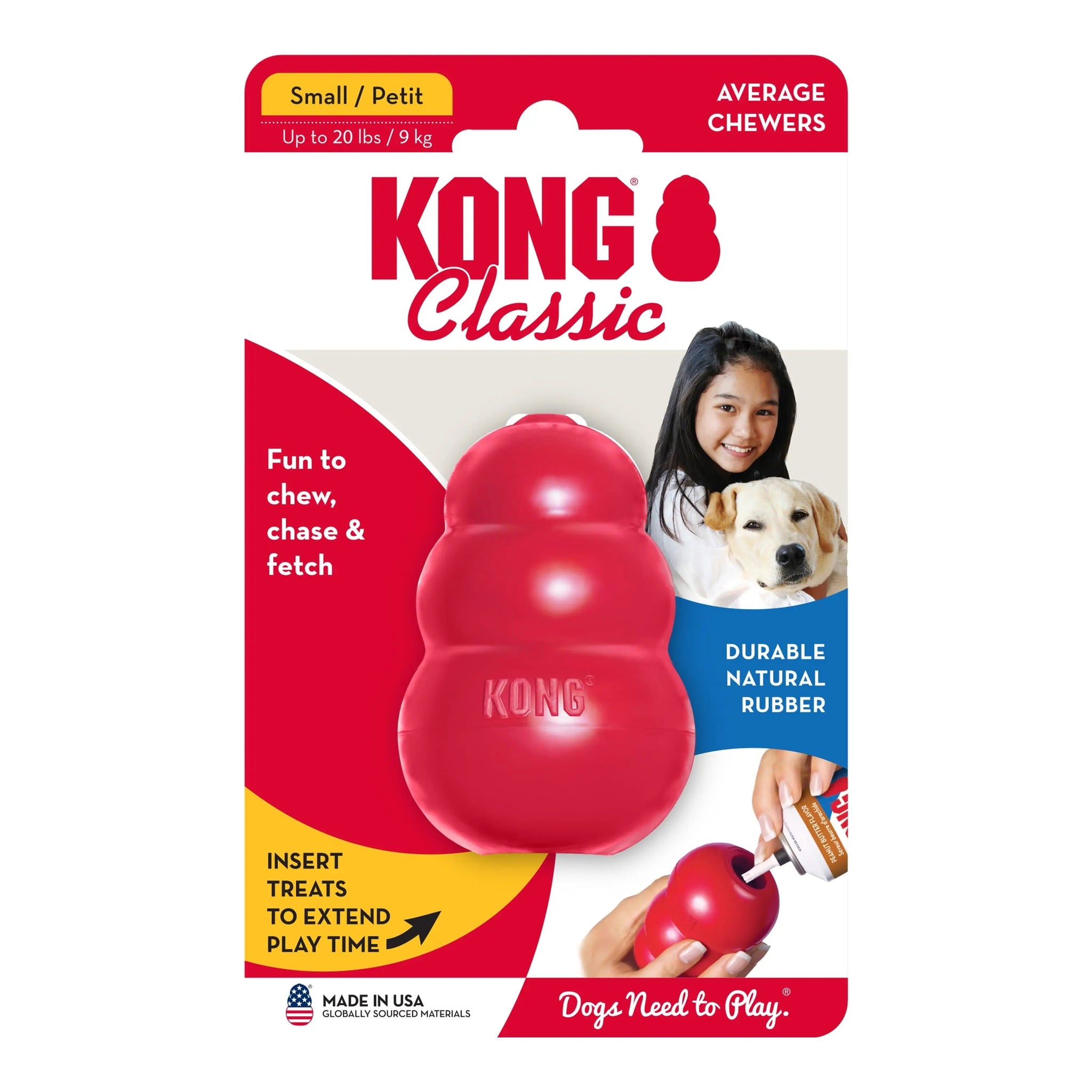 ® Classic Stuffable Dog Chew Toy, Small