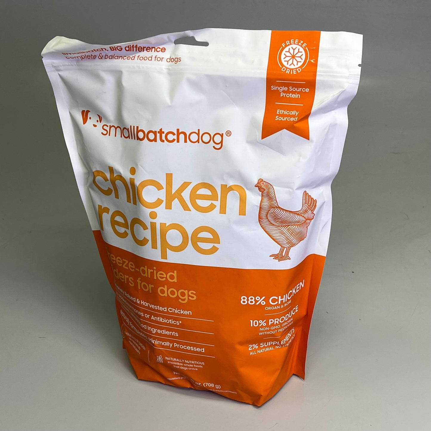 SMALL BATCH Freeze Dried Sliders For Dogs Chicken Recipe 25 Oz Bag BB 09/26