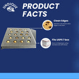 Button Quail Egg Foam Shipper 20 Hole Sets - Safe Egg Transport for Button Quail Eggs (5 Count)