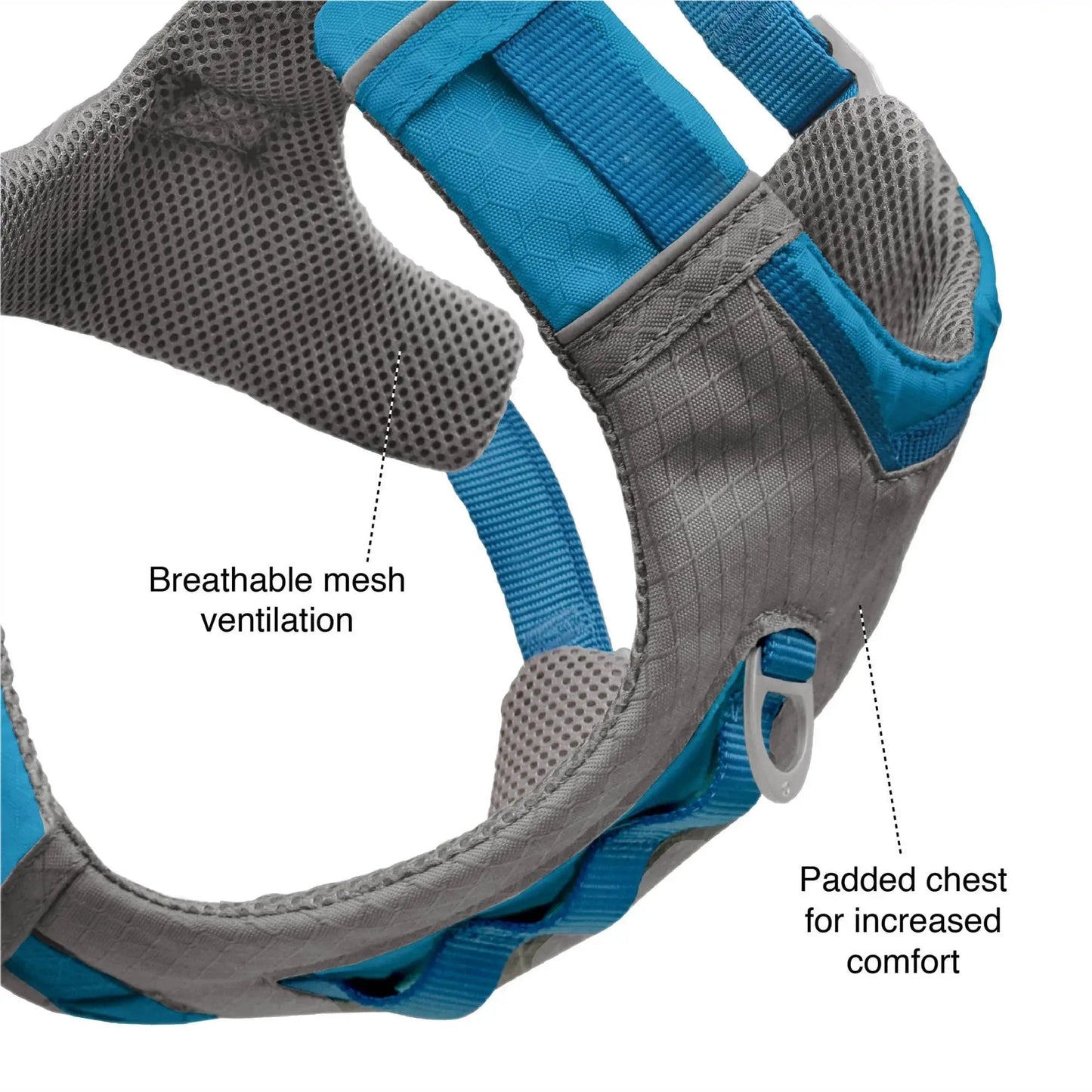 Journey Air Dog Harness, Vest Harnesses for Dogs, Pet Hiking Harness for Running & Walking, Reflective, Padded, Includes Control Handle, No Pull Front Clip (Orange, Small)