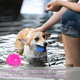 3'' Squeaky Dog Toy Balls for Large Medium Breed, Indestructible Dog Balls for Playing, Fetching & Retrieving, Durable Aggressive Chewers, 2 PCS Blue