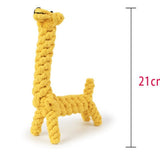 Giraffe Bite Resistant Pet Dog Chew Toys For Small Dogs Cleaning Teeth Puppy Dog Rope Knot Ball Toy Playing Animals Dogs Toys Pets