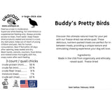 Buddy's Pretty Birds Whole Quail Chicks XL, 3 Count