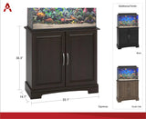 Alta Vista 29 - 37 Gallon Aquarium Stand, Rustic Oak