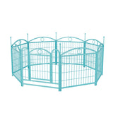 Dog Playpen Indoor 24 inch 8 Panels Metal Dog Pen Pet Dog Fence Outdoor Exercise Pen with Doors, Heavy Duty Dog Fence Puppy Pen for Large Medium Small Dogs Indoor Outdoor Foldable Pet Exercise Pen