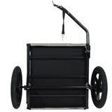 Outdoor Heavy Duty Collapsible Pet Bike Trailer with 16-Inch All-Terrain Wheels