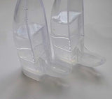 Bird Cage Water Bottle Dispenser Feeder for Zebra Finch Budgies Set of 2 (Clear)