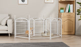 Dog Playpen Indoor 24 inch 8 Panels Metal Dog Pen Pet Dog Fence Outdoor Exercise Pen with Doors, Heavy Duty Dog Fence Puppy Pen for Large Medium Small Dogs Indoor Outdoor Foldable Pet Exercise Pen