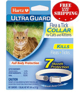 Protect Your Feline Friend with Hartz Ultraguard Flea & Tick Collar - Fresh Scented & Long-Lasting Protection for Cats & Kittens