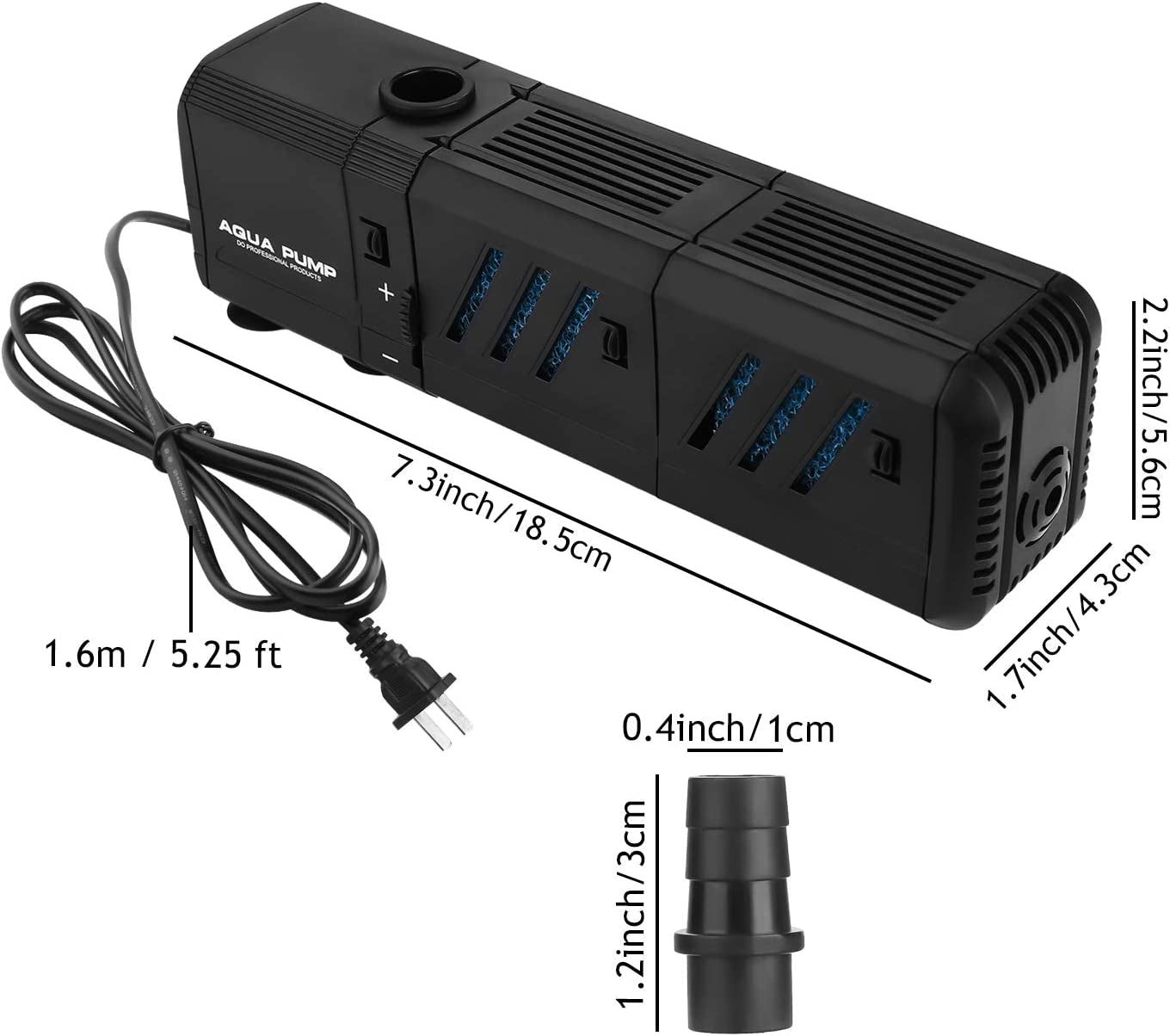 Adjustable Fish Tank Filter  for 10-50 Gallon Fish Tank