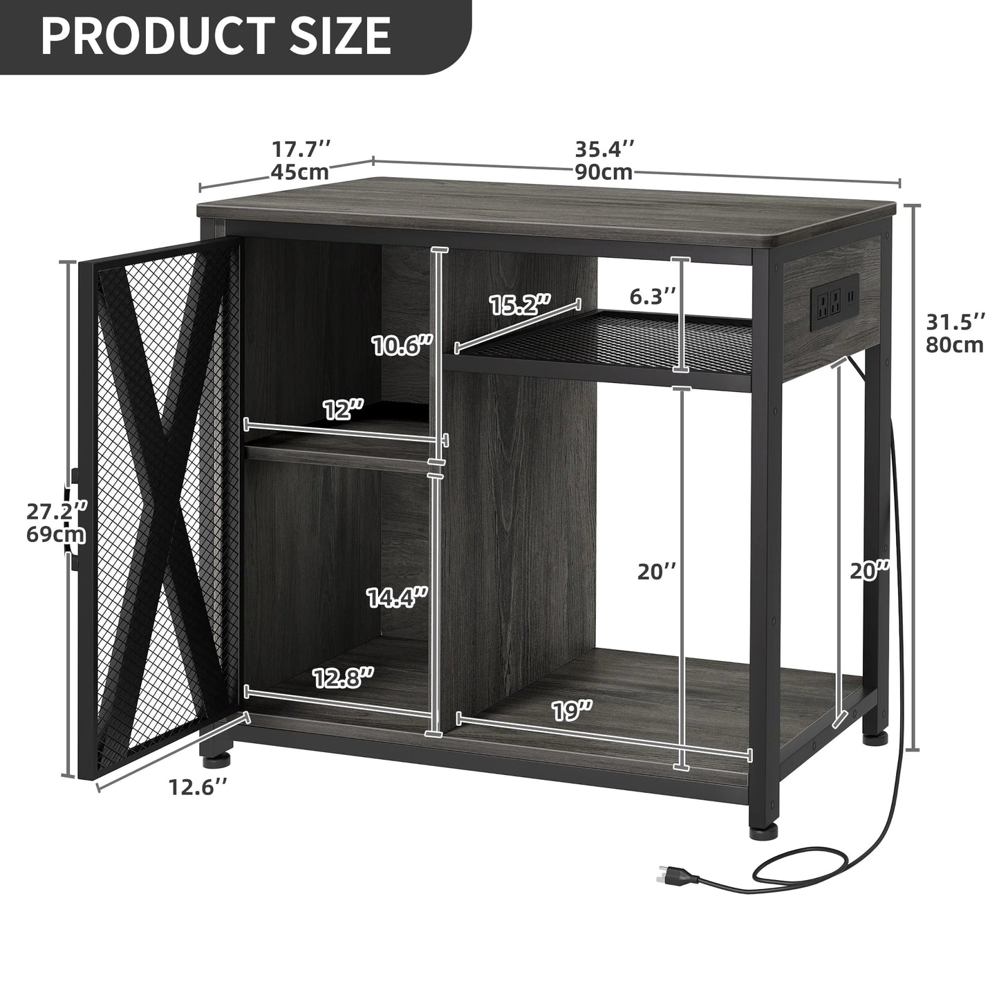 40-50 gallons Fish Tank Stand with Power Outlets