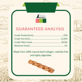 All-Natural Braided Collagen Stick Dog Treats, Supports Joint, Skin & Coat Health – 6-Inch Standard (25/case)