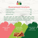 All-Natural Beef Bully Sticks Dog Treats, Single Ingredient & Long-Lasting Chews – 6-Inch Jumbo (25/case)