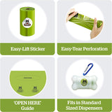 Pogi’S Dog Poop Bags - 10 Rolls (150 Doggie Poop Bags)