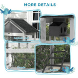 DecorBites™ 67" Wooden Outdoor Bird Aviary for Finches and Parakeets