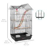 36In Indoor/Outdoor Iron Bird Cage for Parro