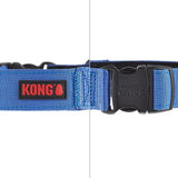KONG Ultra Durable Padded Comfort Handle Dog Collar XL Blue Adjustable Control