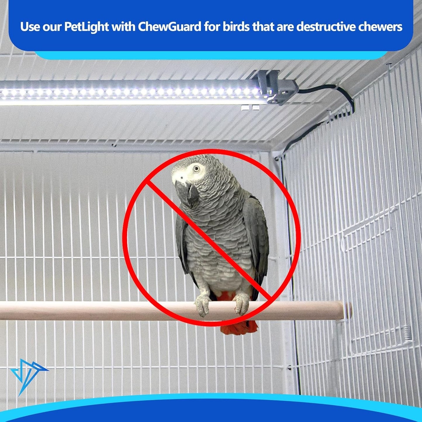 Illuminate Your Bird's World with the Happybird Full Spectrum LED Light - Safe, Easy-to-Install, and Perfect for Soft Bill Birds