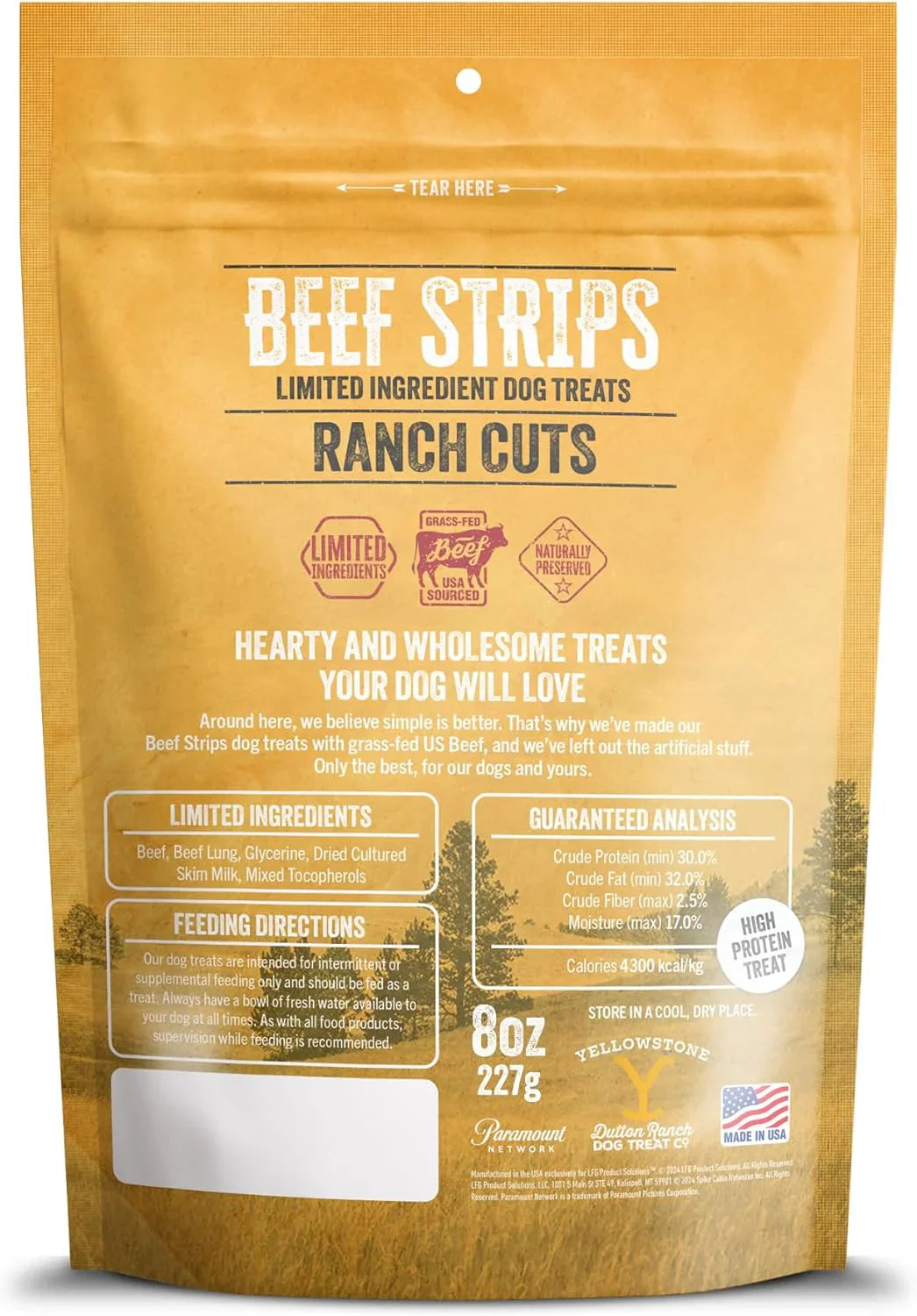 Yellowstone Ranch Cuts Beef Strips (8oz)