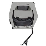 Outdoor Heavy Duty Collapsible Pet Bike Trailer with 16-Inch All-Terrain Wheels
