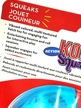 KONG Squeezz Action Ball Red 2 Count Large Squeaky Dog Fetch Toy 3"