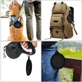 5" Portable and Foldable Small Dog Bowl-Black (5 Pieces)