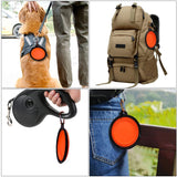 5" Portable and Foldable Small Dog Bowl-Orange set of 5