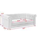 Modern Elegant Rectangle Elevated Pet Bed