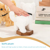 Realistic Electronic Cat Toy with Walking & Barking Actions to Keep Your Pet Active and Entertained.