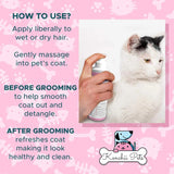 All-Natural Cat Detangler Spray, Moisturizing Coat Shine Conditioner for Kittens