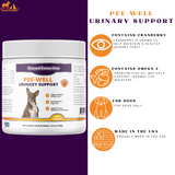 PiccardNaturePets Pee-Well Urinary Bladder Support for Dogs 60ct + FREE Bandana!